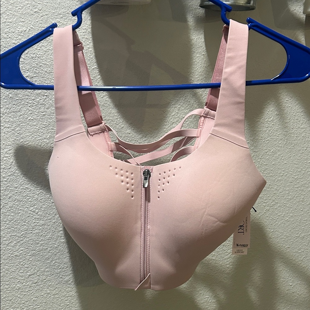 Victoria’s Secret ♡ Women's Pink Zipper Front Sports Bra